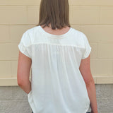 {FINAL SALE} Seashell Whisper Smocked Top - The Pink Pineapple 850