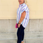 {FINAL SALE} Seaside Stripe Dolman Top - The Pink Pineapple 850