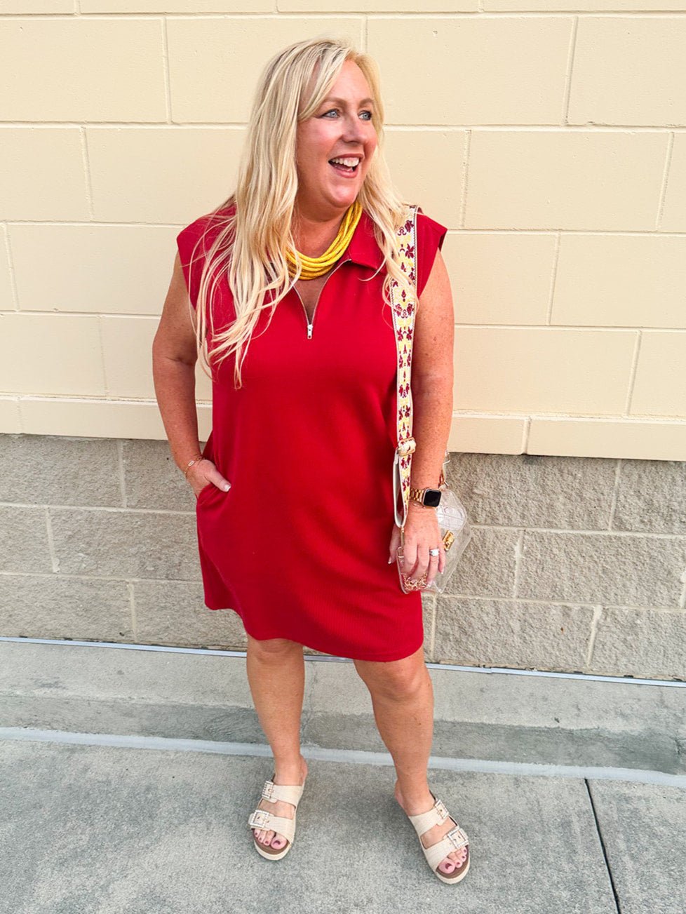 {FINAL SALE} Seminole Spirit Knit Polo Dress - The Pink Pineapple 850