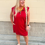 {FINAL SALE} Seminole Spirit Knit Polo Dress - The Pink Pineapple 850