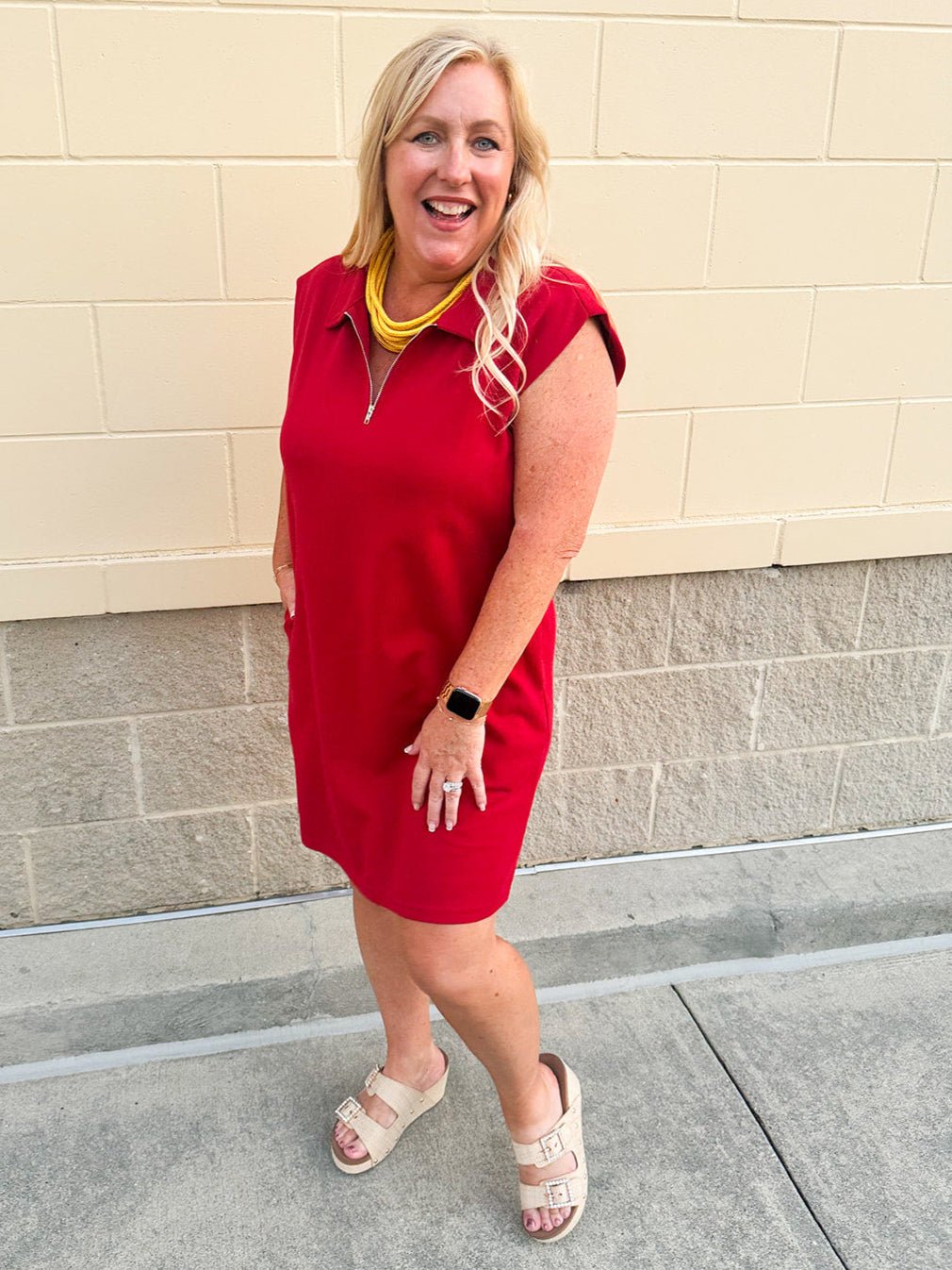 {FINAL SALE} Seminole Spirit Knit Polo Dress - The Pink Pineapple 850