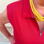 {FINAL SALE} Seminole Spirit Knit Polo Dress - The Pink Pineapple 850