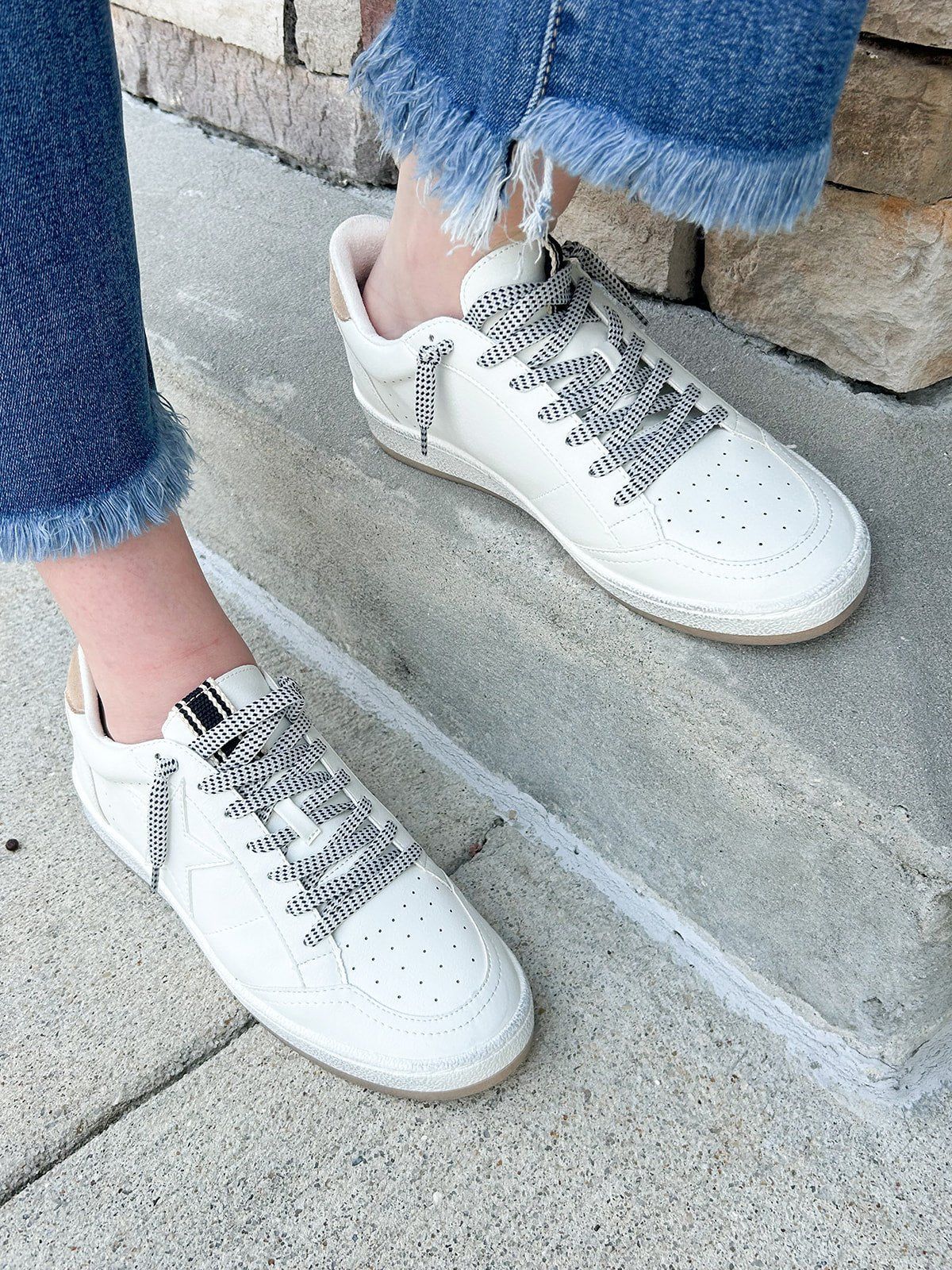 {FINAL SALE} Shu Shop Paz Star Sneakers in Sand Suede - The Pink Pineapple 850