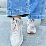 {FINAL SALE} Shu Shop Serafina Sneakers in Gold Snake - The Pink Pineapple 850