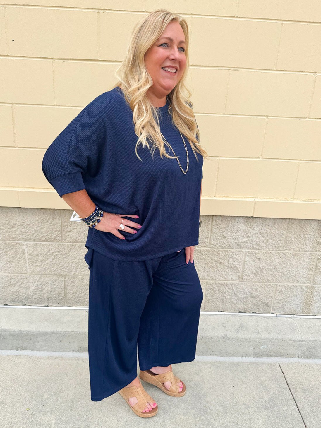 {FINAL SALE} Simply Unforgettable Dolman Sleeve Lounge Set - The Pink Pineapple 850