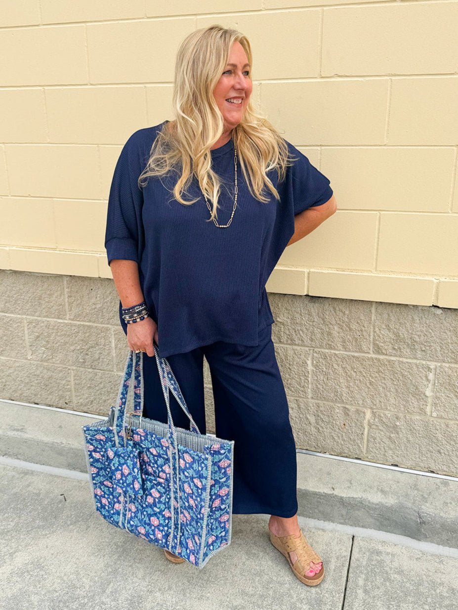 {FINAL SALE} Simply Unforgettable Dolman Sleeve Lounge Set - The Pink Pineapple 850