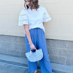 {FINAL SALE} Summer Straw Beach Tote Bag - The Pink Pineapple 850