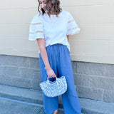 {FINAL SALE} Summer Straw Beach Tote Bag - The Pink Pineapple 850