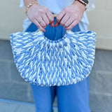 {FINAL SALE} Summer Straw Beach Tote Bag - The Pink Pineapple 850