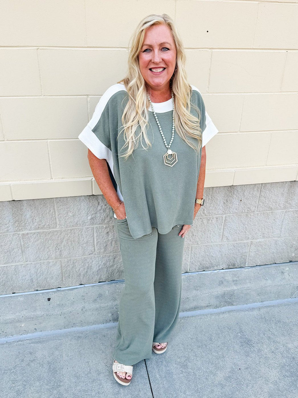 [FINAL SALE] Sunday Slow Ribbed Pants - The Pink Pineapple 850