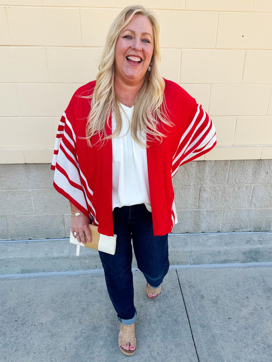 {FINAL SALE} Sunset Rally Kimono Cardigan - The Pink Pineapple 850