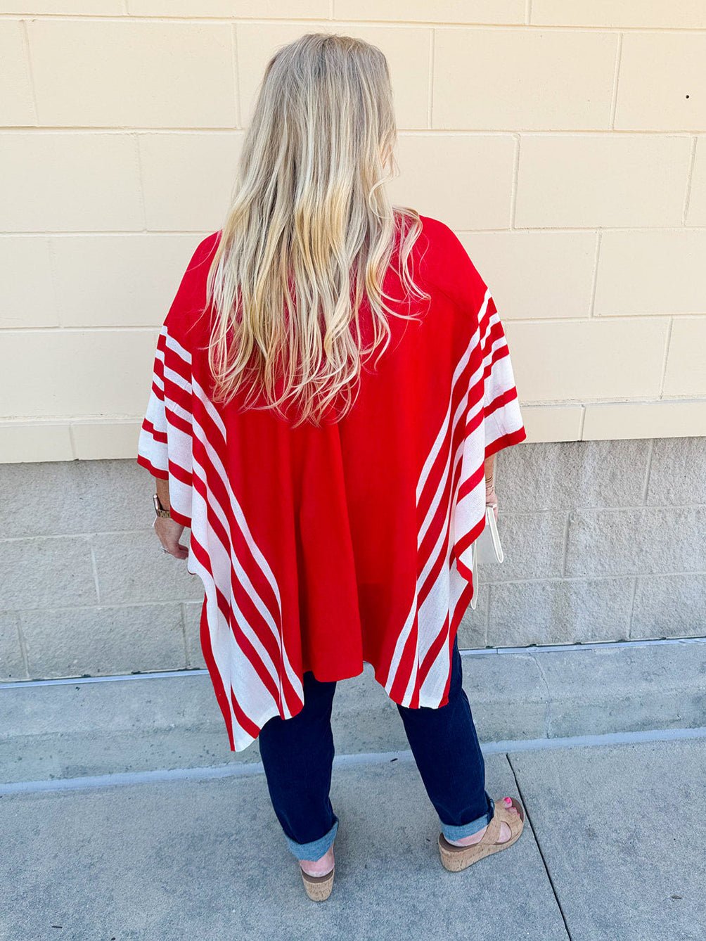 {FINAL SALE} Sunset Rally Kimono Cardigan - The Pink Pineapple 850