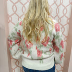 {FINAL SALE} Sweet Perspective Floral Sweater Knit Top in Ivory - The Pink Pineapple 850