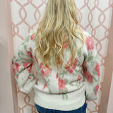 {FINAL SALE} Sweet Perspective Floral Sweater Knit Top in Ivory - The Pink Pineapple 850