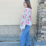 {FINAL SALE} Sweet Perspective Floral Sweater Knit Top in Ivory - The Pink Pineapple 850