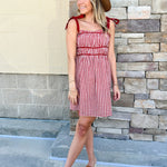 [FINAL SALE] Tailgate Cutie Gingham Dress - The Pink Pineapple 850