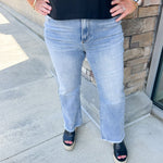 {FINAL SALE} The Ava High - Rise Crop Straight Jeans - Curvy - The Pink Pineapple 850