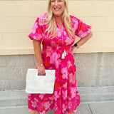 {FINAL SALE} [THML] Blushing Garden Tiered Maxi Dress - The Pink Pineapple 850