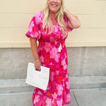 {FINAL SALE} [THML] Blushing Garden Tiered Maxi Dress - The Pink Pineapple 850