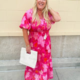 {FINAL SALE} [THML] Blushing Garden Tiered Maxi Dress - The Pink Pineapple 850