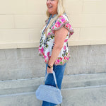 [FINAL SALE] [THML] Veranda Bloom Flutter Sleeve Top - The Pink Pineapple 850