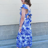 {FINAL SALE} Vacay Bound Sweetheart Maxi Dress - The Pink Pineapple 850
