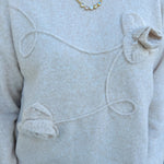 {FINAL SALE} Whimsical Touch Floral Sweater - The Pink Pineapple 850