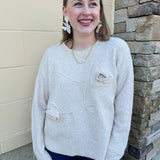 {FINAL SALE} Whimsical Touch Floral Sweater - The Pink Pineapple 850