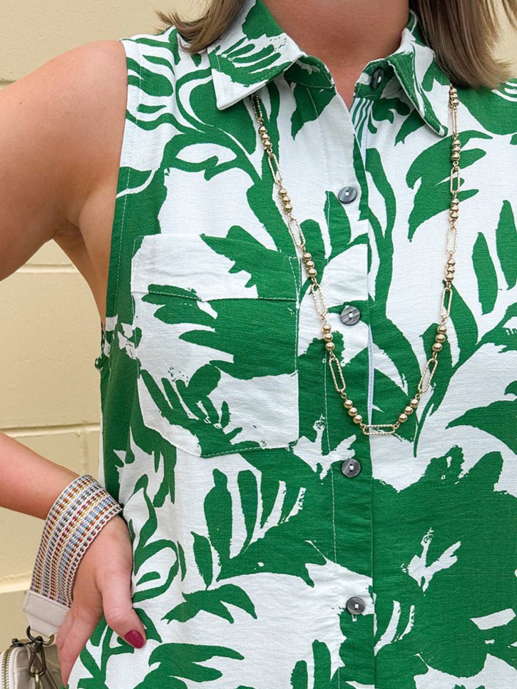 {FINAL SALE} Willow Lane Collared Midi Dress - The Pink Pineapple 850