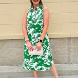 {FINAL SALE} Willow Lane Collared Midi Dress - The Pink Pineapple 850