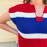 Firecracker Colorblock Sweater - The Pink Pineapple 850