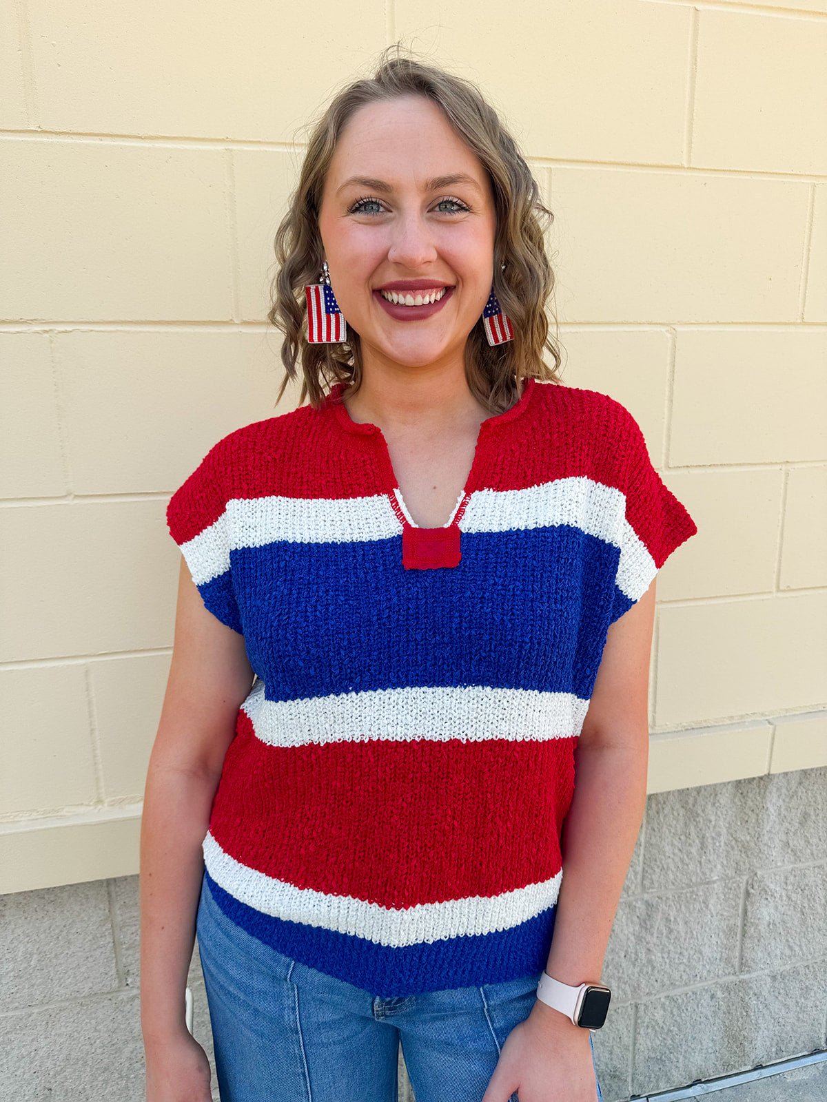 Firecracker Colorblock Sweater - The Pink Pineapple 850