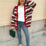 Fireside Cheer Textured Holiday Cardigan - The Pink Pineapple 850