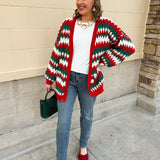 Fireside Cheer Textured Holiday Cardigan - The Pink Pineapple 850