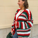 Fireside Cheer Textured Holiday Cardigan - The Pink Pineapple 850