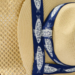 Fisher Woven Tote & Sun Hat Set in Navy - The Pink Pineapple 850