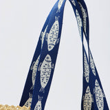 Fisher Woven Tote & Sun Hat Set in Navy - The Pink Pineapple 850