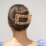 Flat Rectangle Hair Clip | Large | Blonde Tortoise - The Pink Pineapple 850
