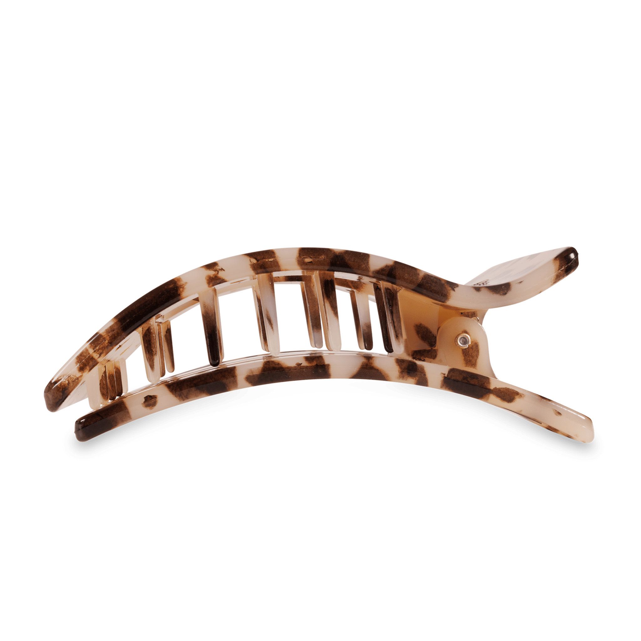 Flat Rectangle Hair Clip | Large | Blonde Tortoise - The Pink Pineapple 850