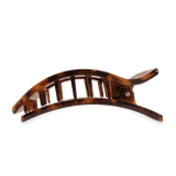 Flat Rectangle Hair Clip | Large | Tortoise - The Pink Pineapple 850