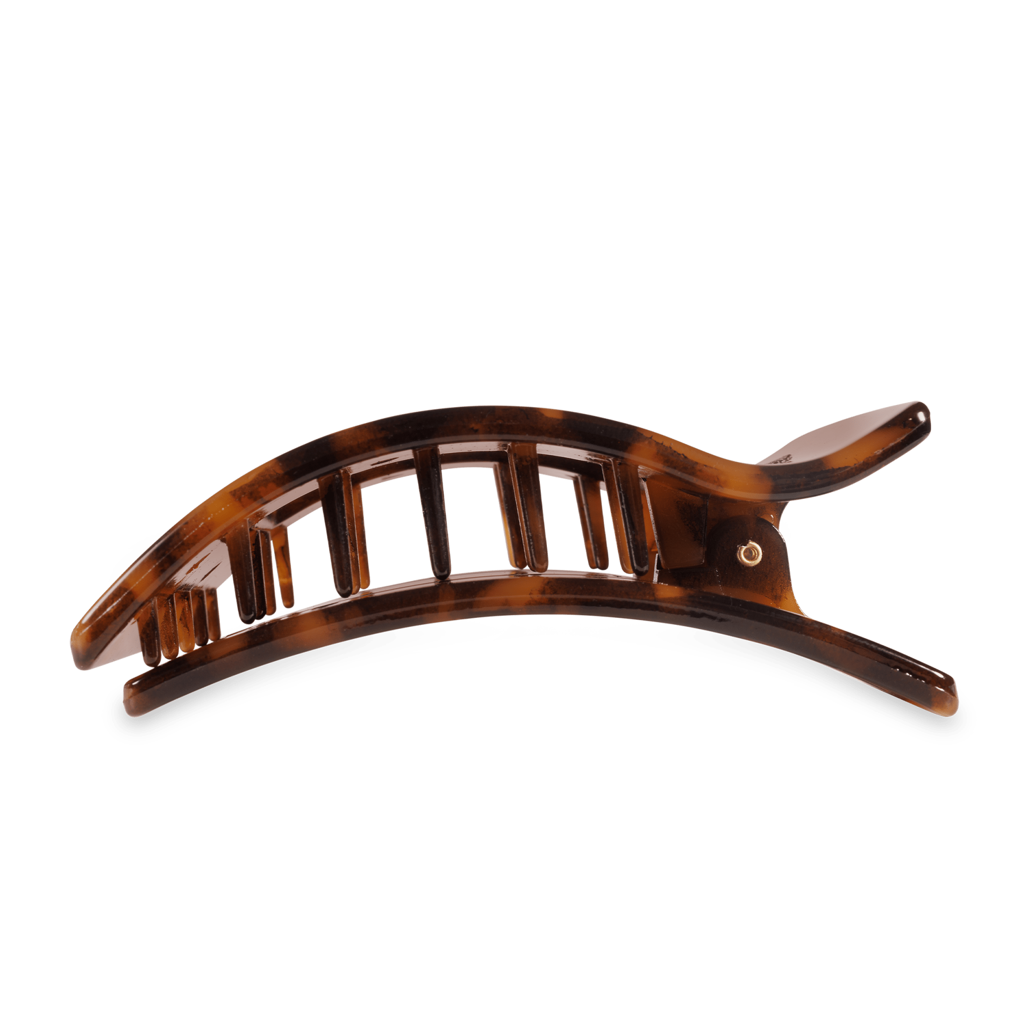 Flat Rectangle Hair Clip | Large | Tortoise - The Pink Pineapple 850