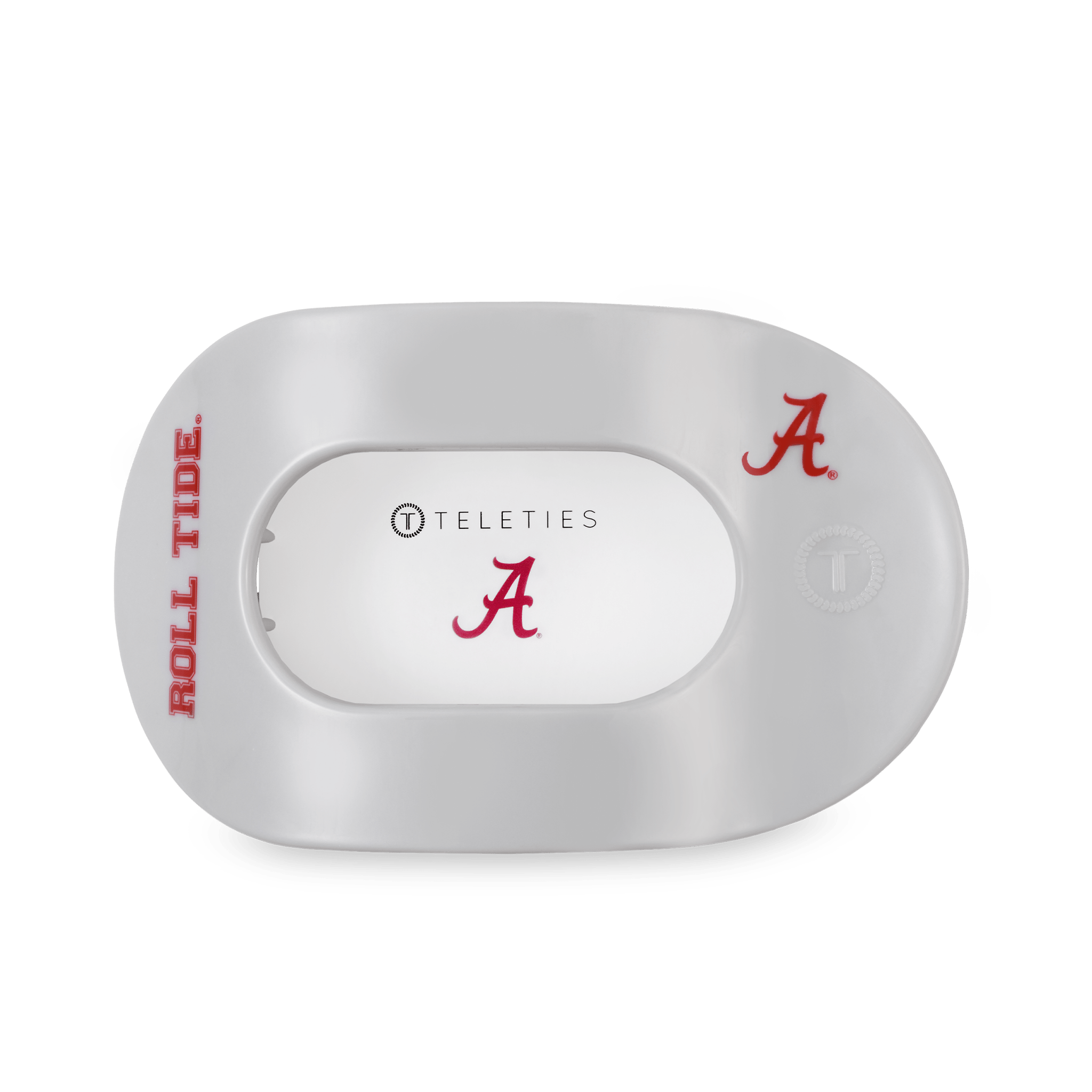 Flat Round Hair Clip | Large | Roll Tide! - The Pink Pineapple 850