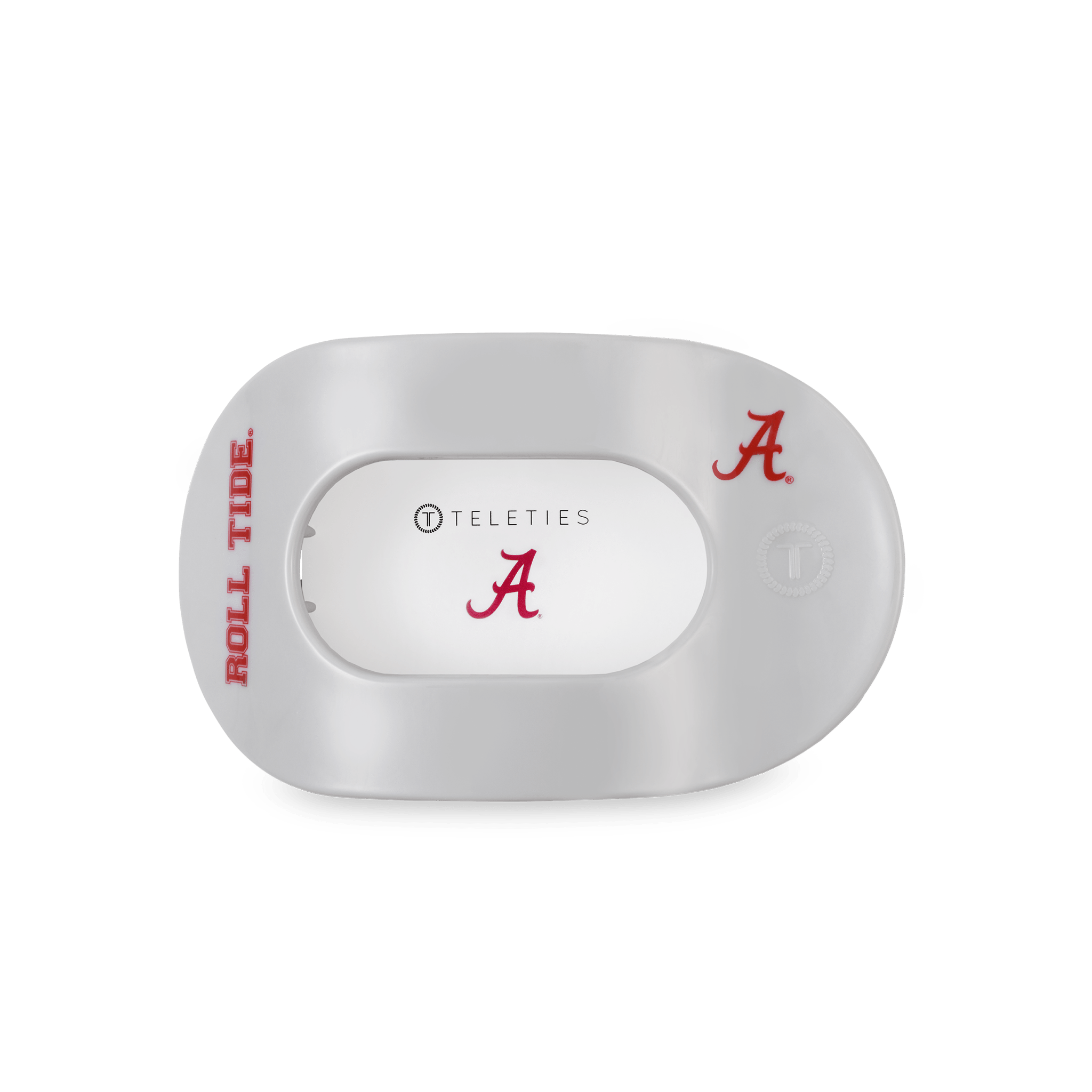 Flat Round Hair Clip | Medium | Roll Tide! - The Pink Pineapple 850
