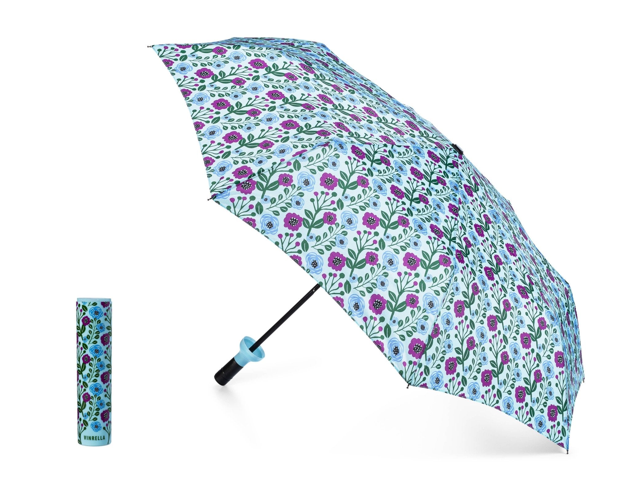 Floral Fantasy Bottle Umbrella - The Pink Pineapple 850