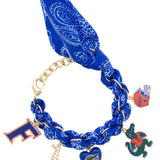 Florida Gators Bandana Charm Bracelet - The Pink Pineapple 850