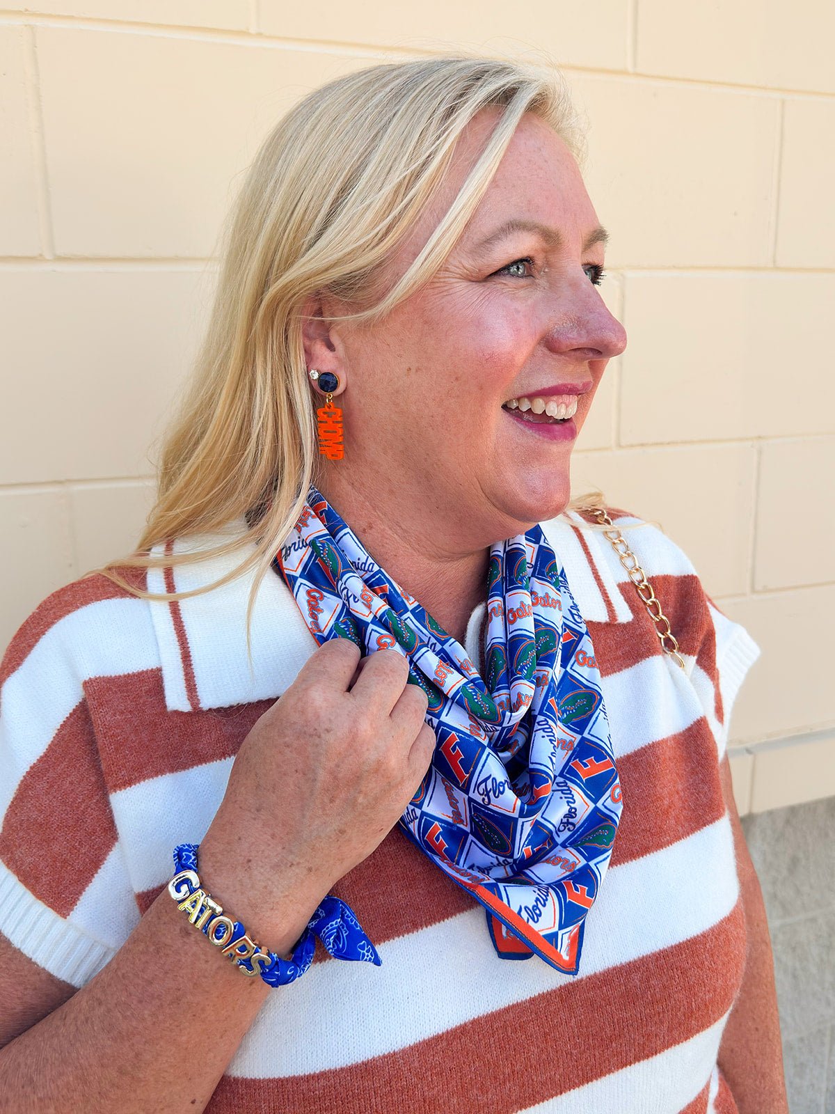 Florida Gators Bandana Slider Bracelet - The Pink Pineapple 850
