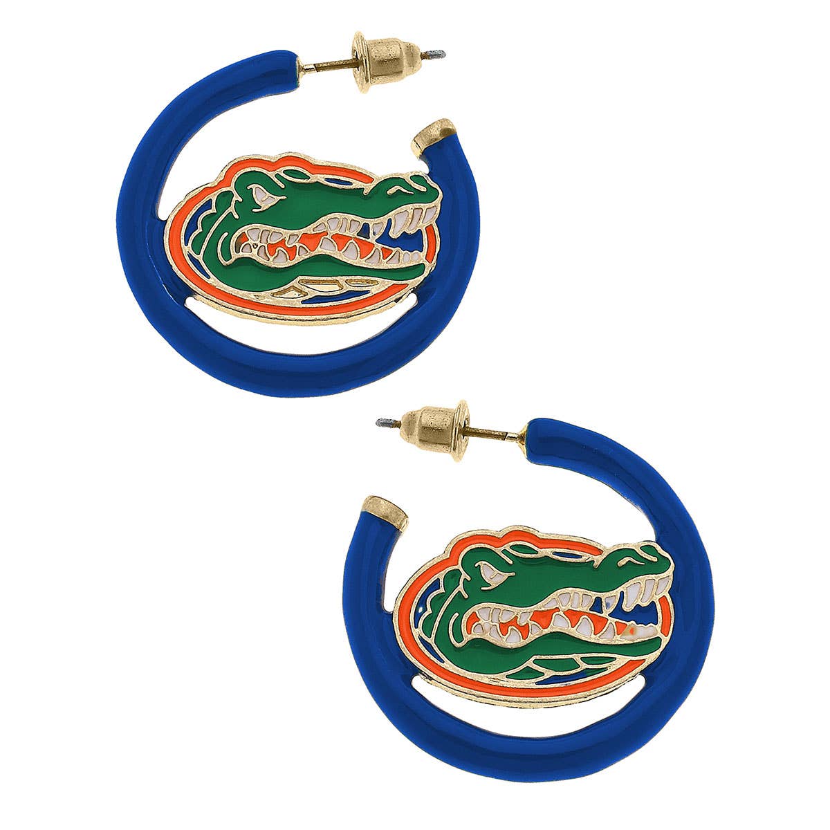Florida Gators Logo Enamel Hoop Earrings - The Pink Pineapple 850