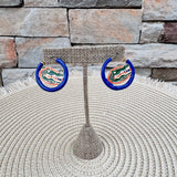Florida Gators Logo Enamel Hoop Earrings - The Pink Pineapple 850