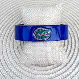 Florida Gators Resin Logo Cuff Bracelet in Blue - The Pink Pineapple 850