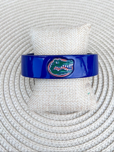 Florida Gators Resin Logo Cuff Bracelet in Blue - The Pink Pineapple 850